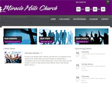 Tablet Screenshot of miraclehillschurch.org